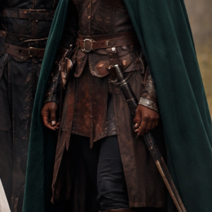 Green Fur Trimmed Cloak